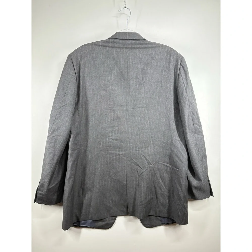 Ermenegildo Zegna Wilkes Bashford Wool Plaid Gray Bla/wh Sport Coat Blazer 56